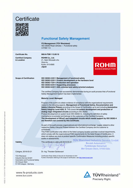 ROHM’S NEW SUPPORT SITE FOR DESIGNERS: ENSURING FUNCTIONAL SAFETY IN VEHICLES